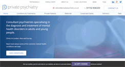 Desktop Screenshot of privatepsychiatry.co.uk
