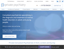 Tablet Screenshot of privatepsychiatry.co.uk